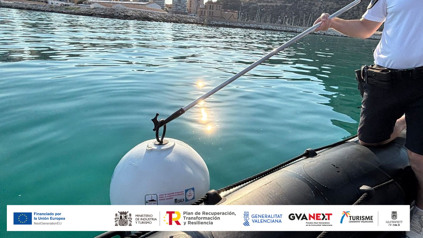 Calp finaliza la instalación de los fondeos ecológicos que evitarán que las embarcaciones dañen la pradera de Posidonia