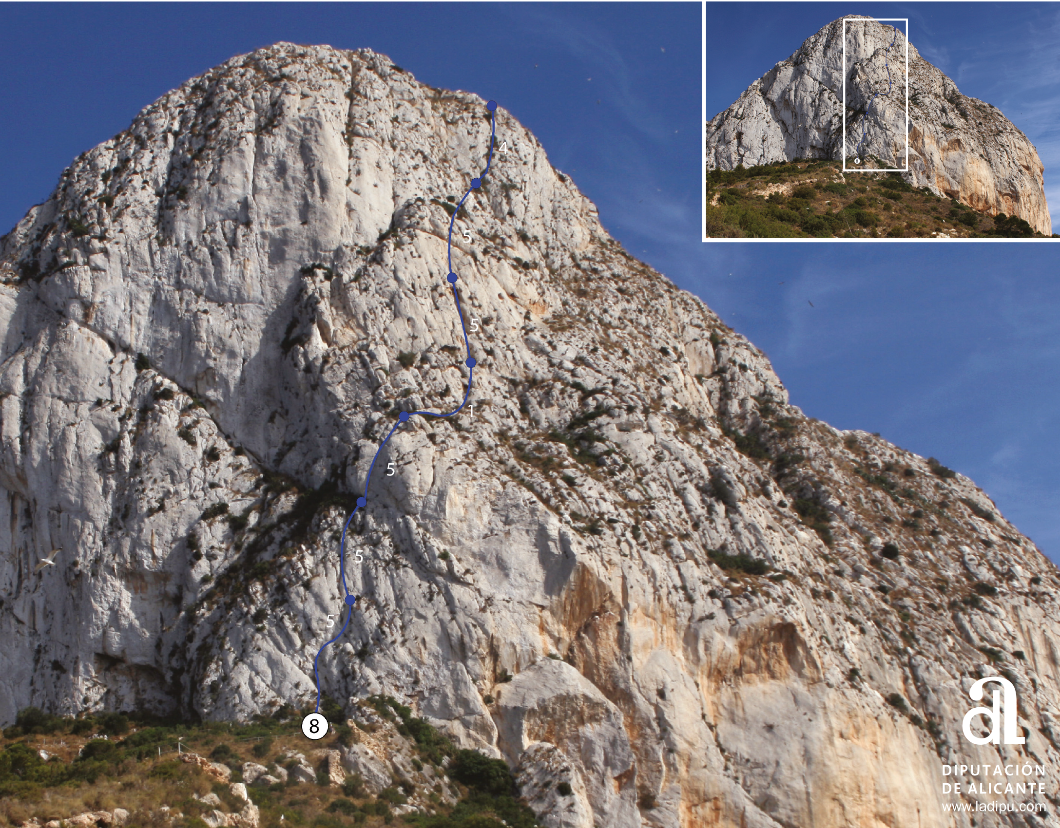 Peñon de Ifach - Route 08 