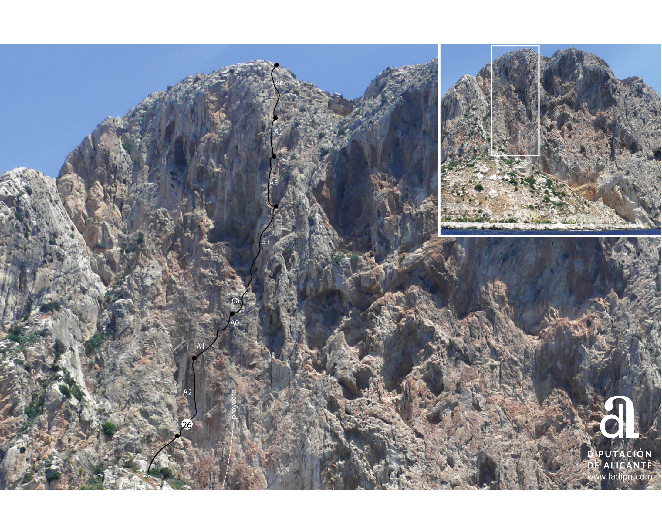 Peñón de Ifach - South Face Routes