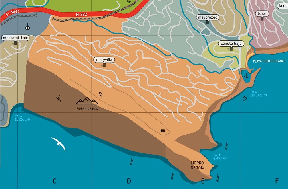 Mapa Serra de Toix