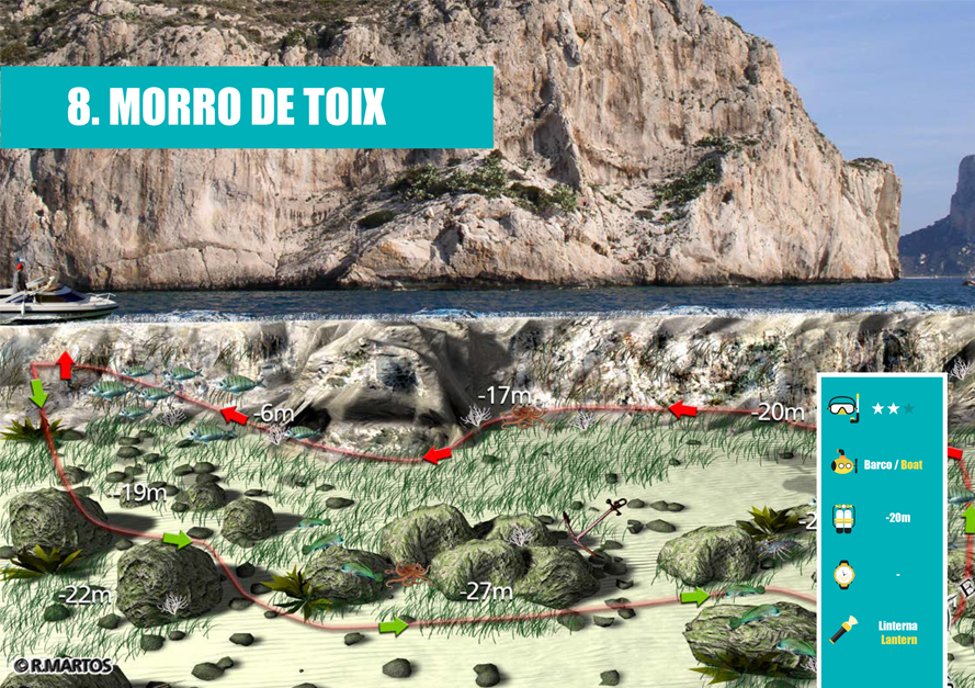 Diving Routes - Morro de Toix