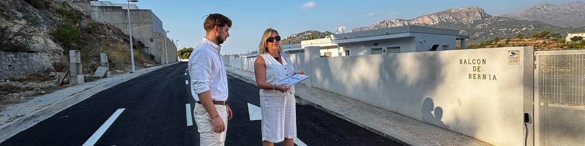 The reconstruction works on the access road to the Balcón de Bernia urbanisation are complete