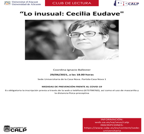 Club de Lectura: Lo inusual: Cecilia Eudave