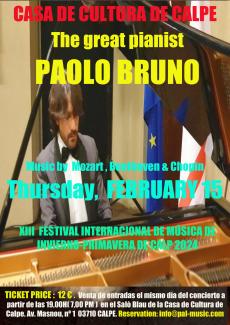 The great pianist Paolo Bruno
