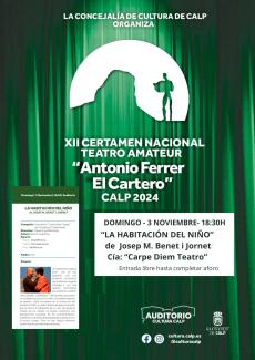 Teatro "La habitación del niño", de Josep Maria Benet i Jornet