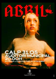 CARTEL CANTANTE ABRIL