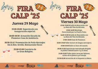 PROGRAMA DIJOUS I DIVENDRES FIRA CALP 2025