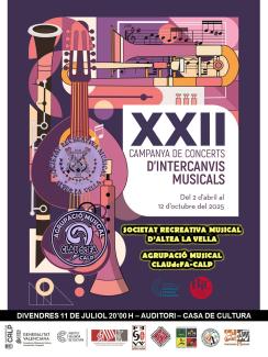 XXII CAMPANYA DE CONCERTS D'INTERCANVIS MUSICALS, 2025
