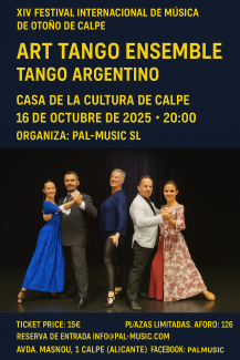 ART TANGO ENSEMBLE XIV FESTIVAL DE CALP TARDOR 2025