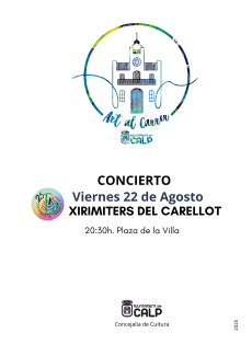 CONCIERTO XIRIMITERS DEL CARELLOT