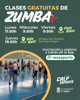 CLASES GRATUITAS DE ZUMBA