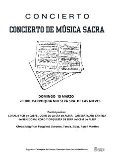 CONCIERTO DE MÚSICA SACRA