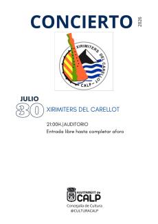 CONCIERTO: XIRIMITERS DEL CARELLOT