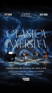 Concerts de música en viu i llum  Ludovico Einaudi · Franz Schubert · Yann Tiersen · Frédéric Chopin