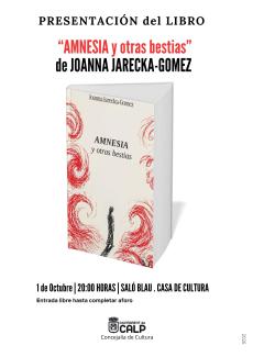 PRESENTACIÓ LLIBRE "Amnèsia i altres bèsties" de Joanna Jarecka-Gómez
