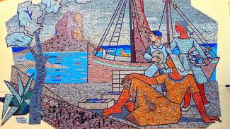 Mosaico realizado por Gastón Castelló