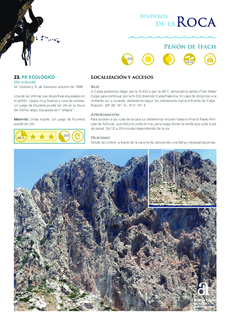 Felsenpfade - Peñón de Ifach - Route 23 - P.P. Ecológico (auf Spanisch)