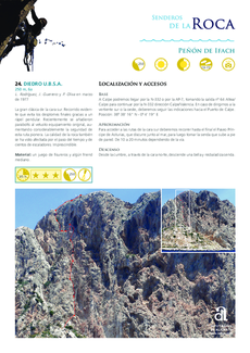 Rock Trails - Peñón de Ifach - Route 24 - Diedro UBSA (in Spanish)