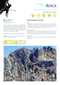 Rock Trails - Peñón de Ifach - Route 26 - La Gaviota (in Spanish)