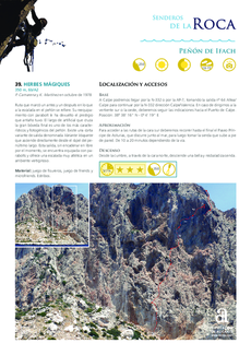 Felsenpfade - Peñón de Ifach - Route 39 - Herbes Màgiques (auf Spanisch)