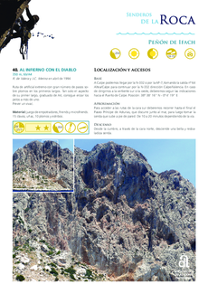 Rock Trails - Peñón de Ifach - Route 40 - Al Infierno con el Diablo (in Spanish)