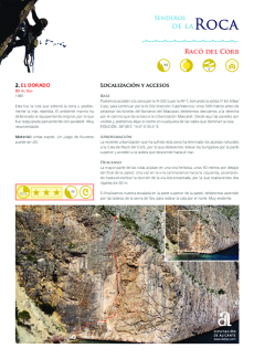 Sentiers rocheux - Racó del Corb - Itinéraire 02 - El Dorado (en Espagnol)